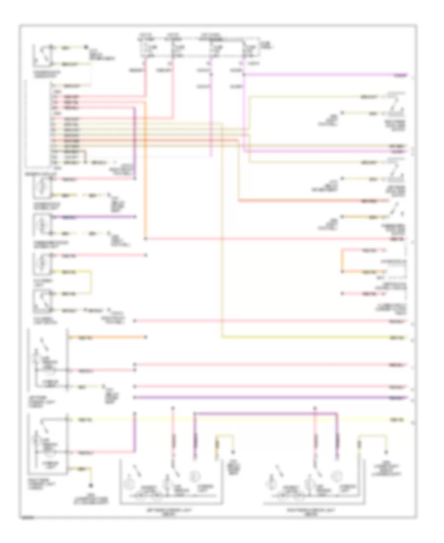 Courtesy Lamps Wiring Diagram 1 of 2 for BMW 528i 1997