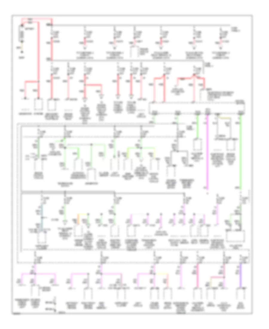 Power Distribution Wiring Diagram 1 of 6 for BMW 528i 1997