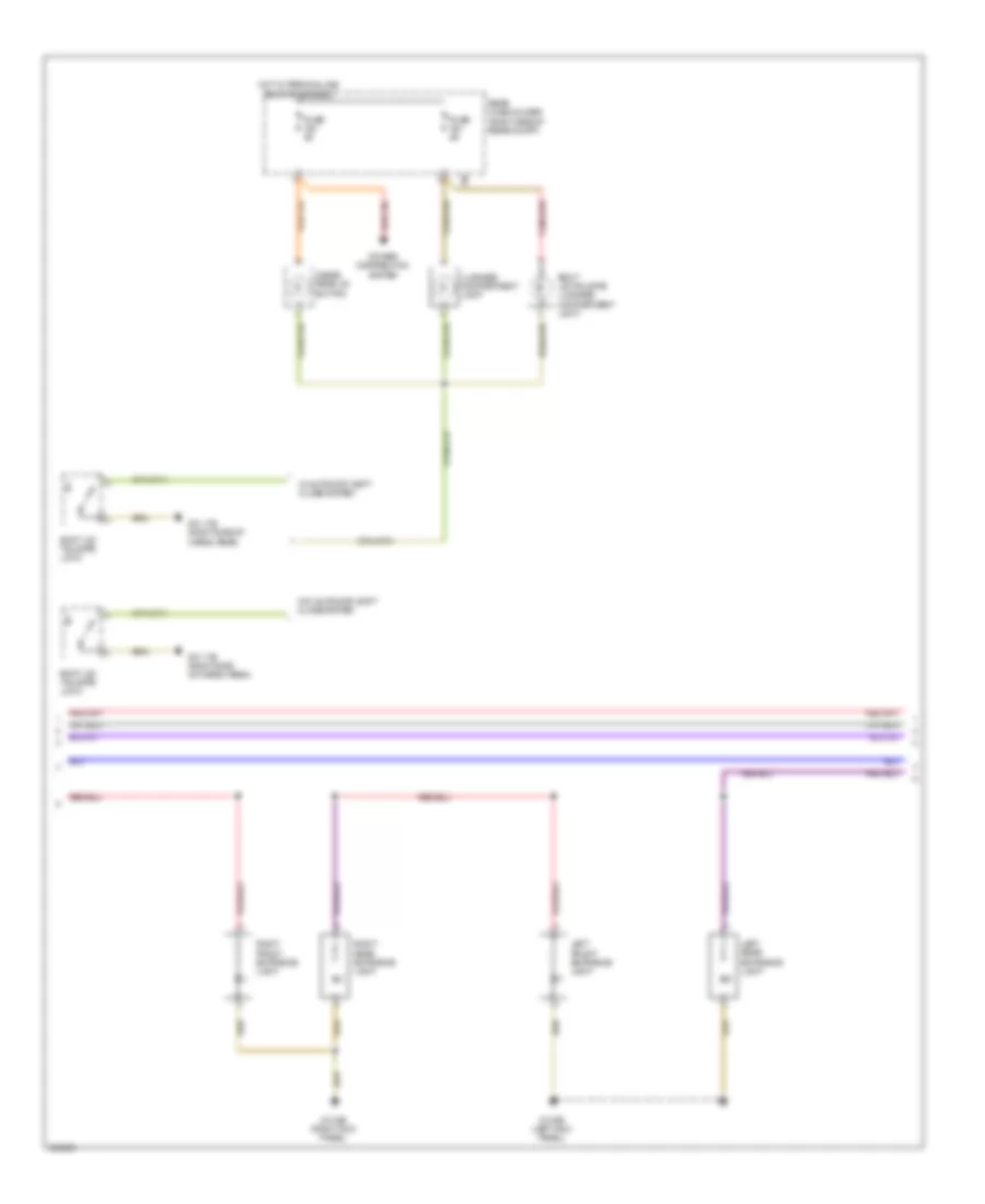 Courtesy Lamps Wiring Diagram (2 of 3) for BMW 550i 2012