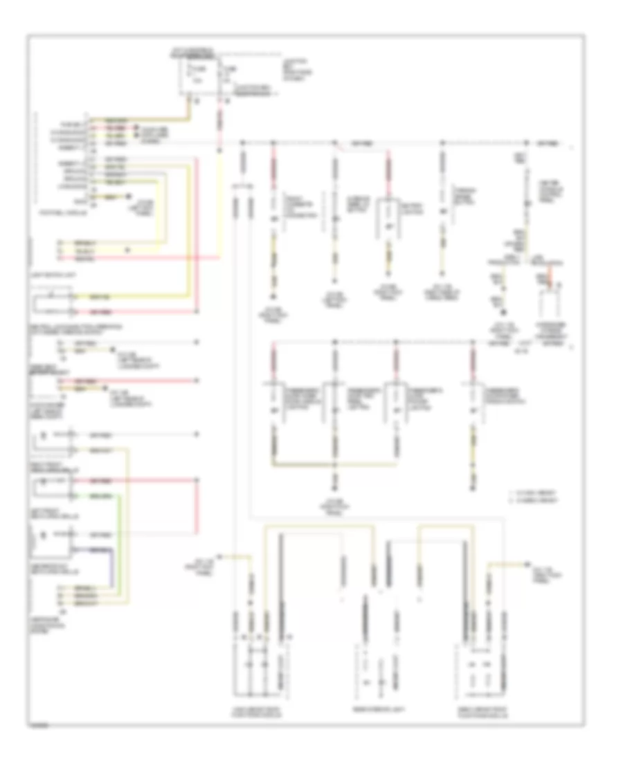 Instrument Illumination Wiring Diagram (1 of 2) for BMW 550i 2012
