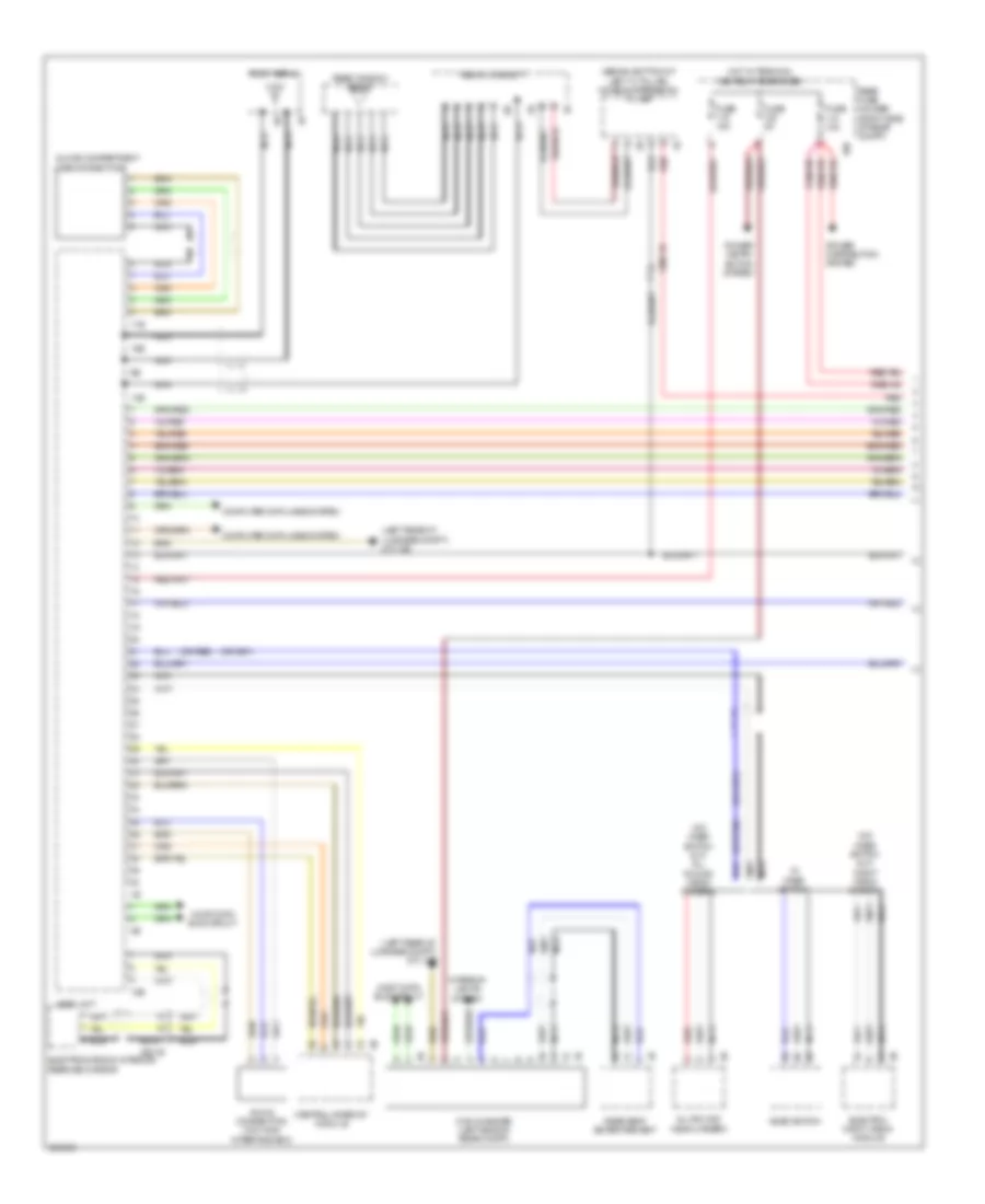 Hifi Radio Wiring Diagram, Basic (1 of 2) for BMW 550i 2012