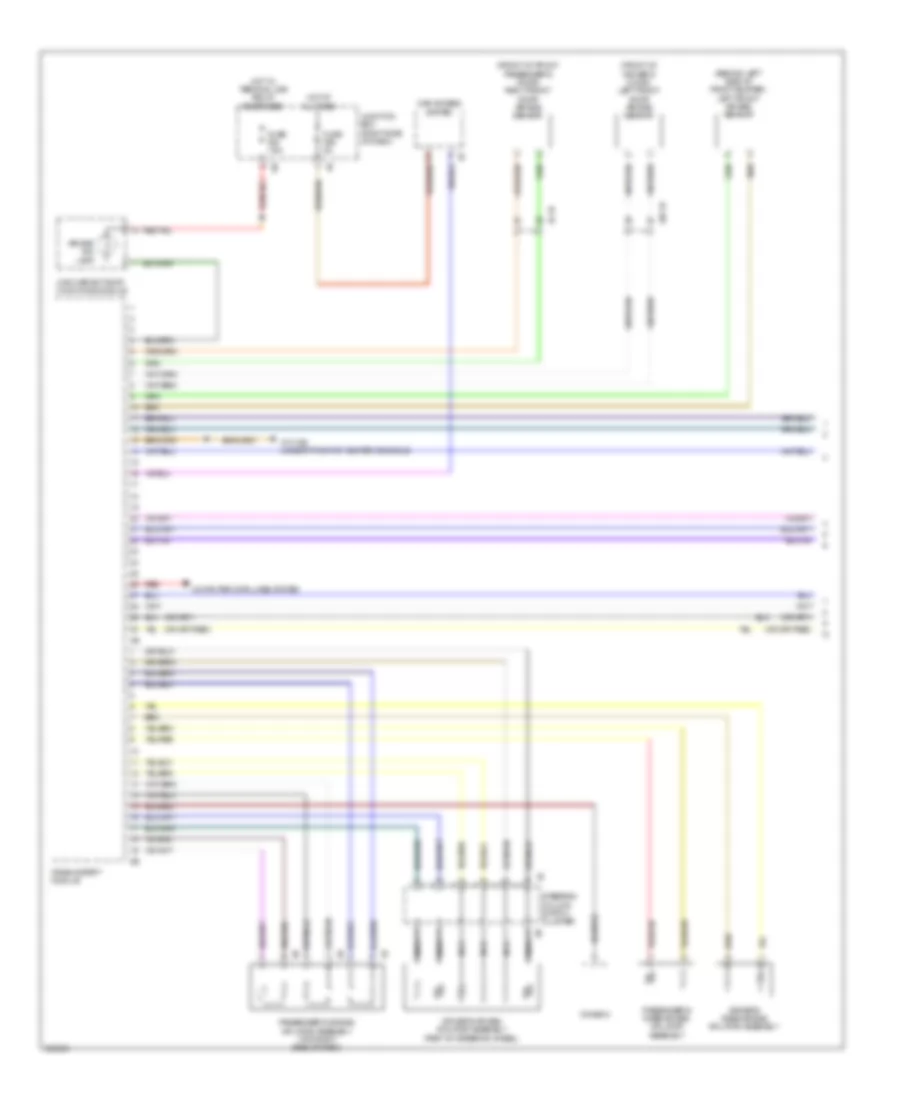 Supplemental Restraints Wiring Diagram 1 of 3 for BMW 550i 2012