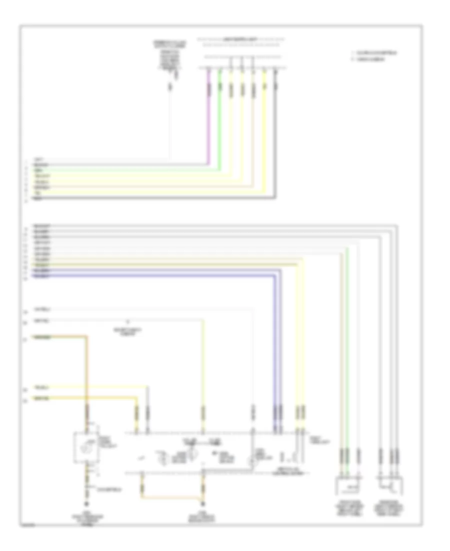 Headlamps Wiring Diagram, with Xenon Lamps (2 of 2) for BMW 335d 2011