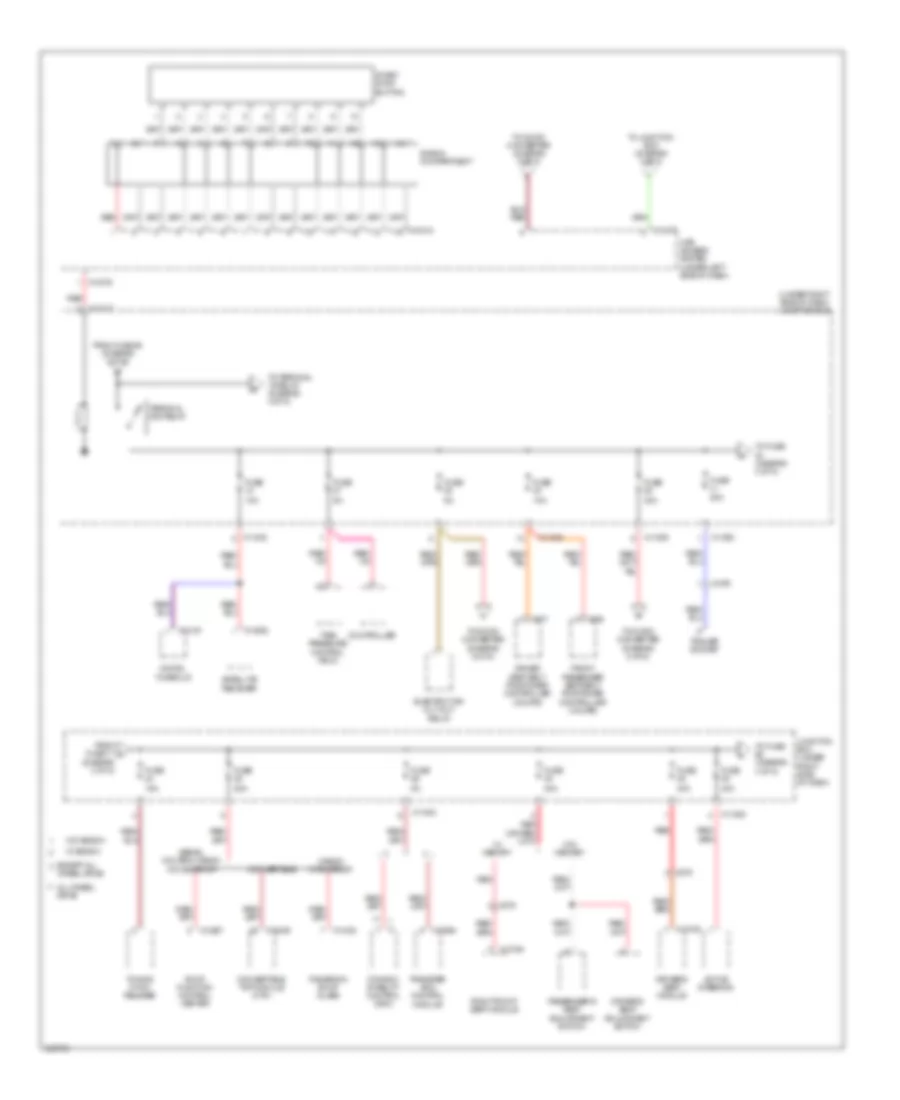 Power Distribution Wiring Diagram (3 of 5) for BMW 335d 2011