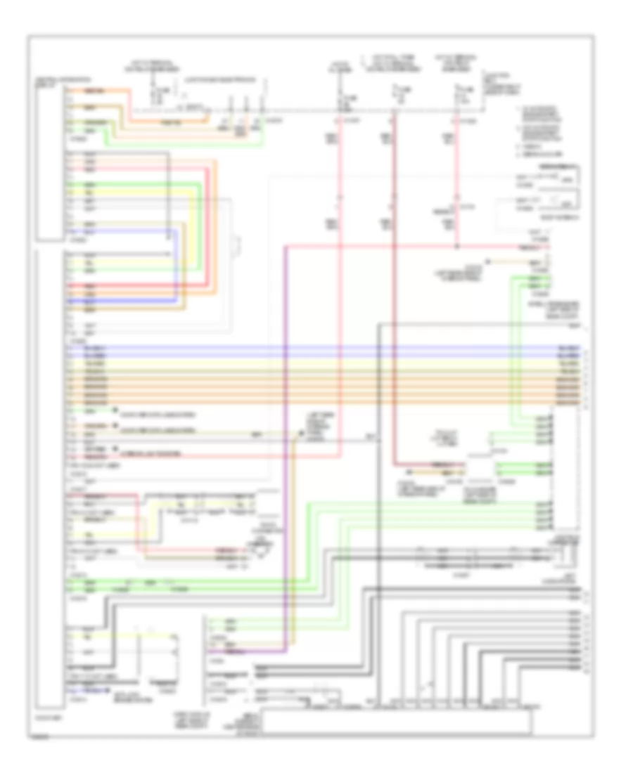 Hifi Radio Wiring Diagram, Except Convertible with CCC  M-ASK (1 of 2) for BMW 335d 2011