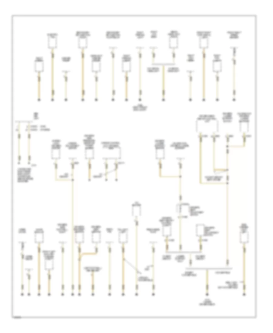 Ground Distribution Wiring Diagram 2 of 4 for BMW 325xi 2001