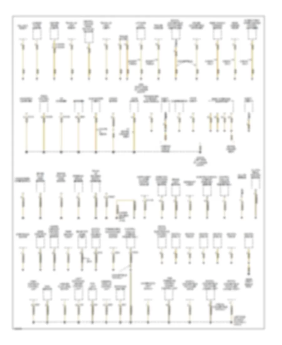 Ground Distribution Wiring Diagram (4 of 4) for BMW 325xi 2001