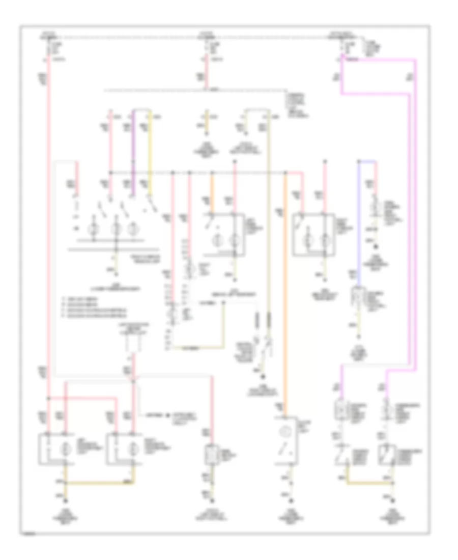 Courtesy Lamp Wiring Diagram Except Wagon for BMW 325xi 2001