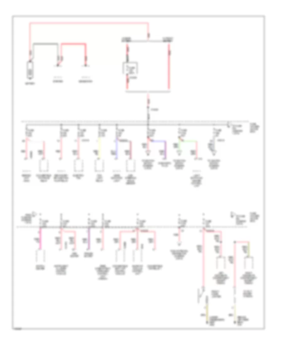 Power Distribution Wiring Diagram 1 of 6 for BMW 325xi 2001