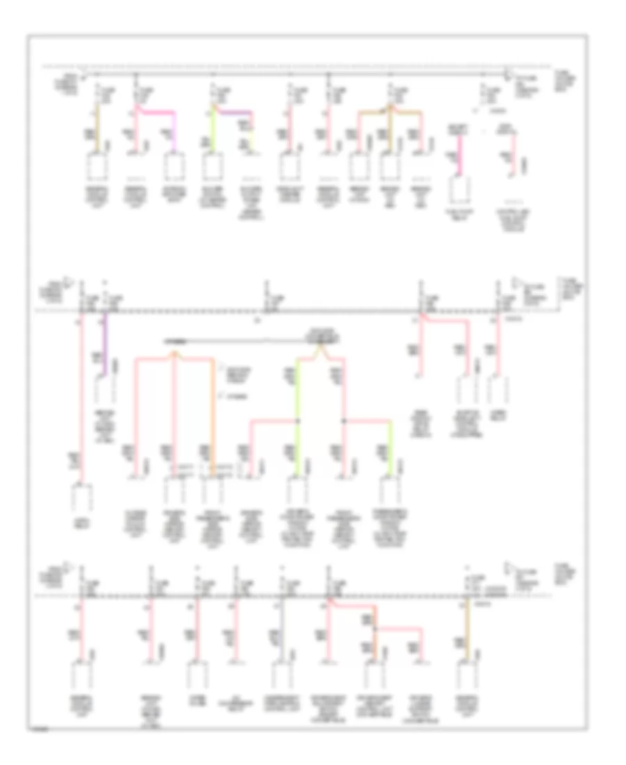 Power Distribution Wiring Diagram (3 of 6) for BMW 325xi 2001