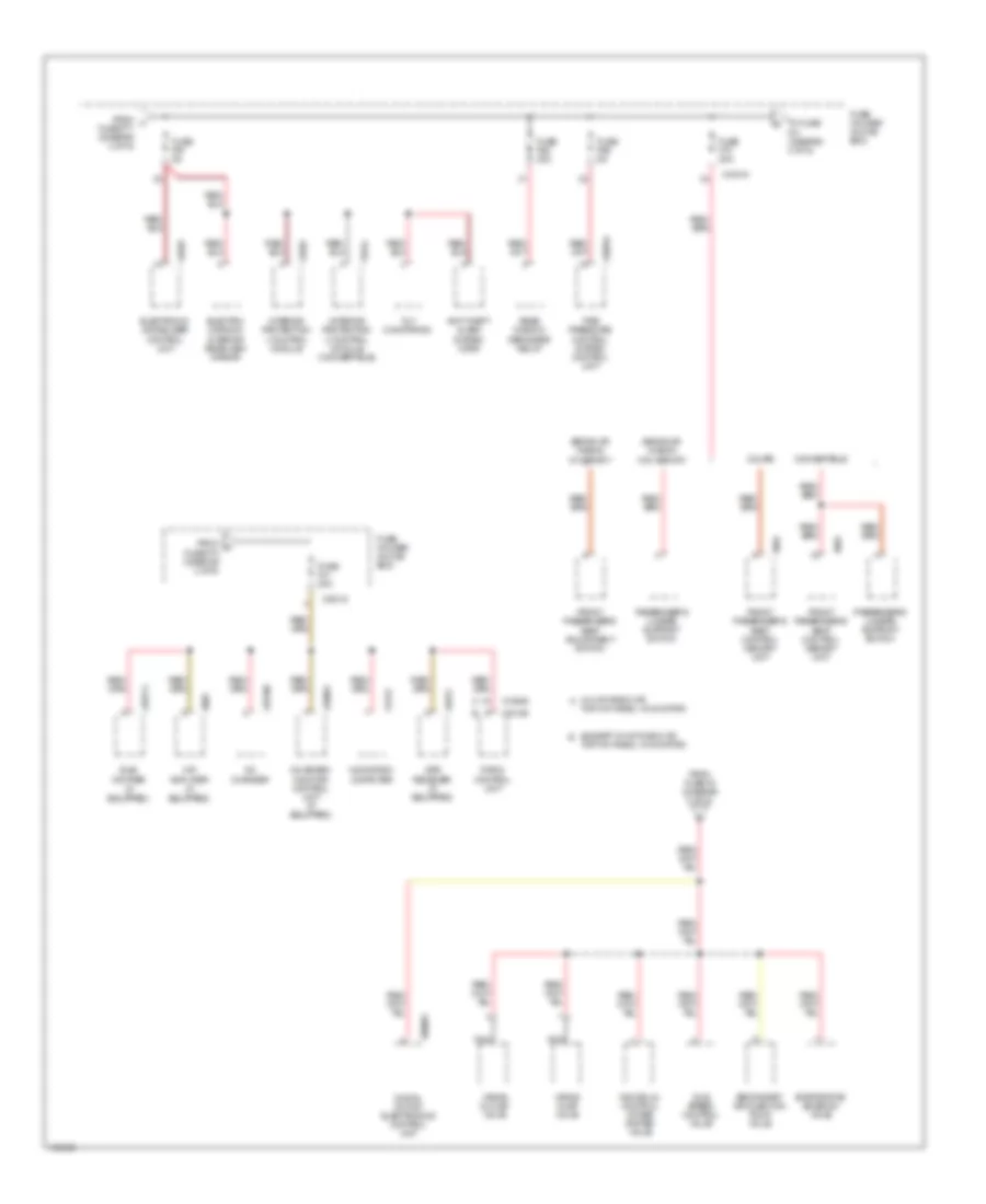 Power Distribution Wiring Diagram (4 of 6) for BMW 325xi 2001