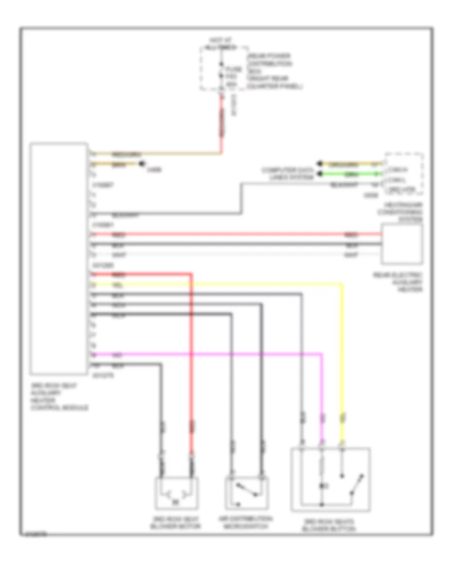 3rd Row Seat Heater Wiring Diagram for BMW X6 35i 2008