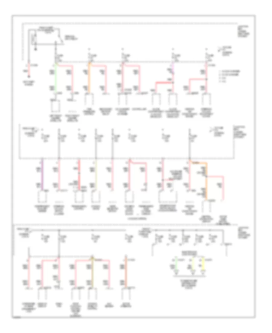 Power Distribution Wiring Diagram 2 of 5 for BMW X6 35i 2008