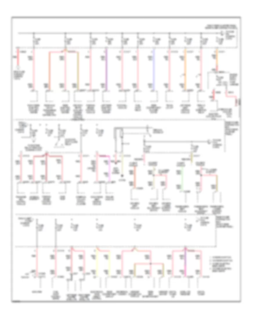 Power Distribution Wiring Diagram 3 of 5 for BMW X6 35i 2008