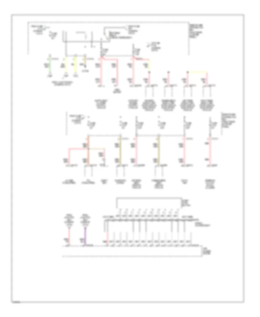 Power Distribution Wiring Diagram (5 of 5) for BMW X6 35i 2008