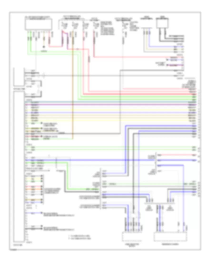 Radio Wiring Diagram, with CCC  M-ASK (1 of 3) for BMW X6 35i 2008