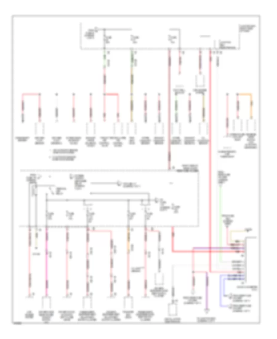 Power Distribution Wiring Diagram (5 of 7) for BMW 550i GT 2012