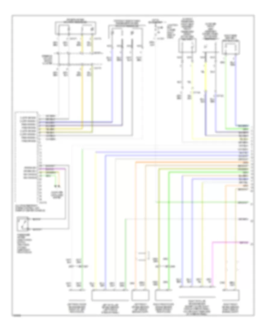 Supplemental Restraints Wiring Diagram, Except Coupe (1 of 2) for BMW 335i 2011