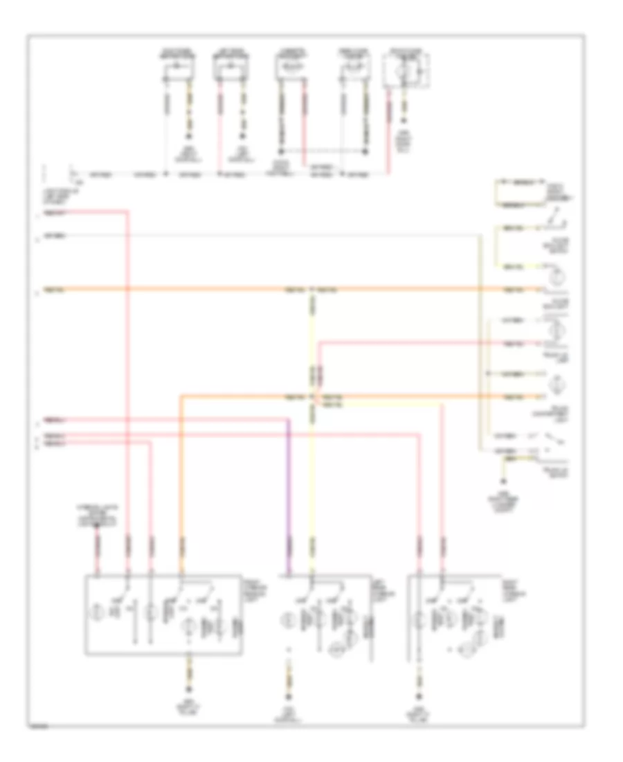 Courtesy Lamps Wiring Diagram (3 of 3) for BMW 740i 1997