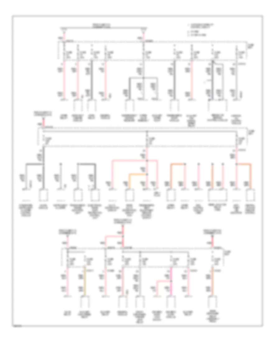 Power Distribution Wiring Diagram 4 of 6 for BMW 740i 1997