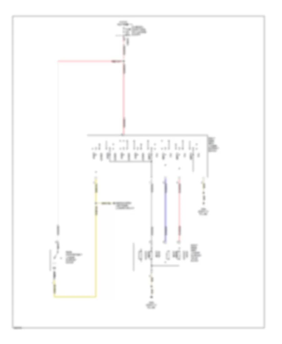 Right Rear Lumbar Wiring Diagram for BMW 740i 1997