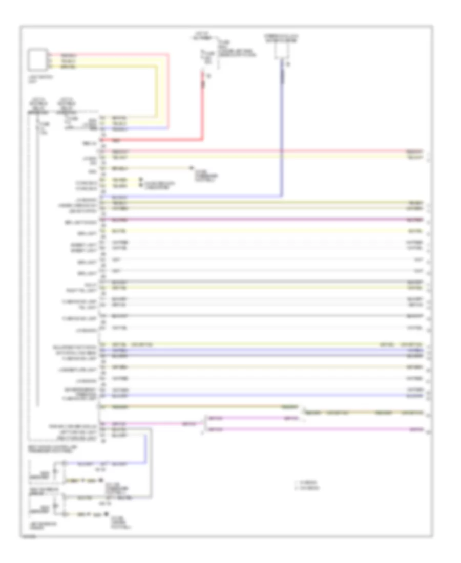 Exterior Lamps Wiring Diagram (1 of 4) for BMW X5 sDrive35i 2014