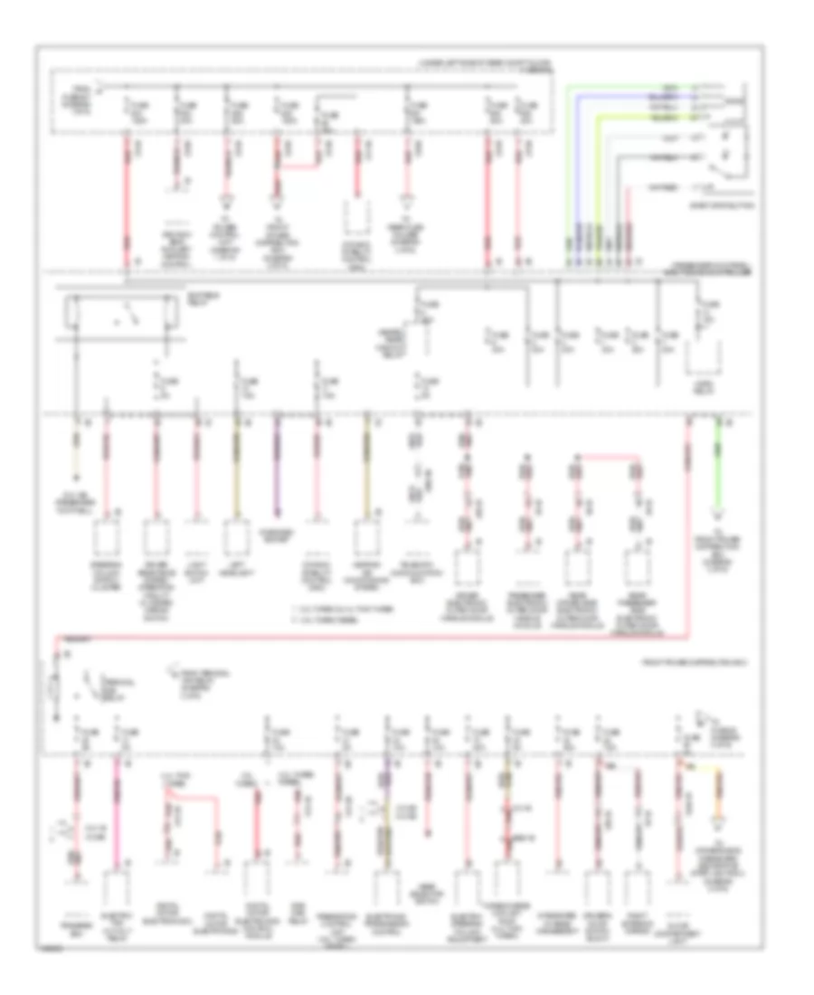 Power Distribution Wiring Diagram (2 of 6) for BMW X5 sDrive35i 2014