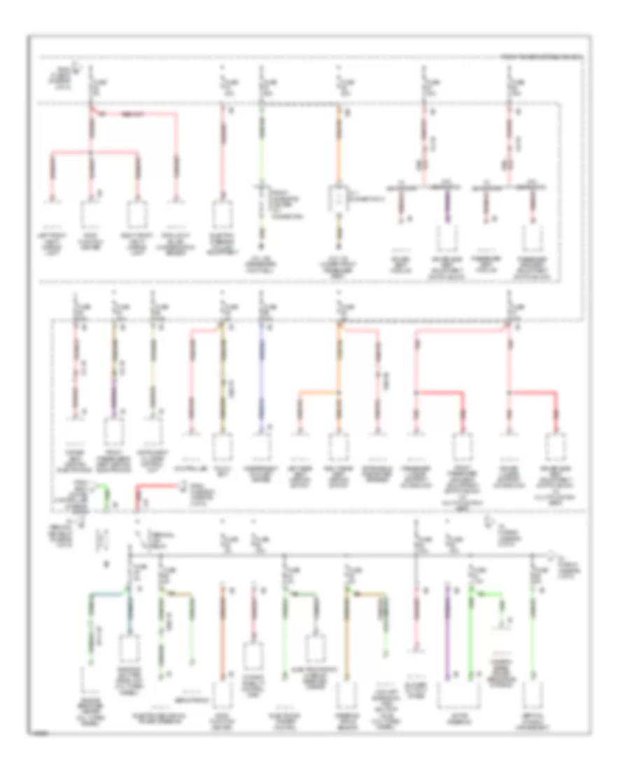 Power Distribution Wiring Diagram (3 of 6) for BMW X5 sDrive35i 2014