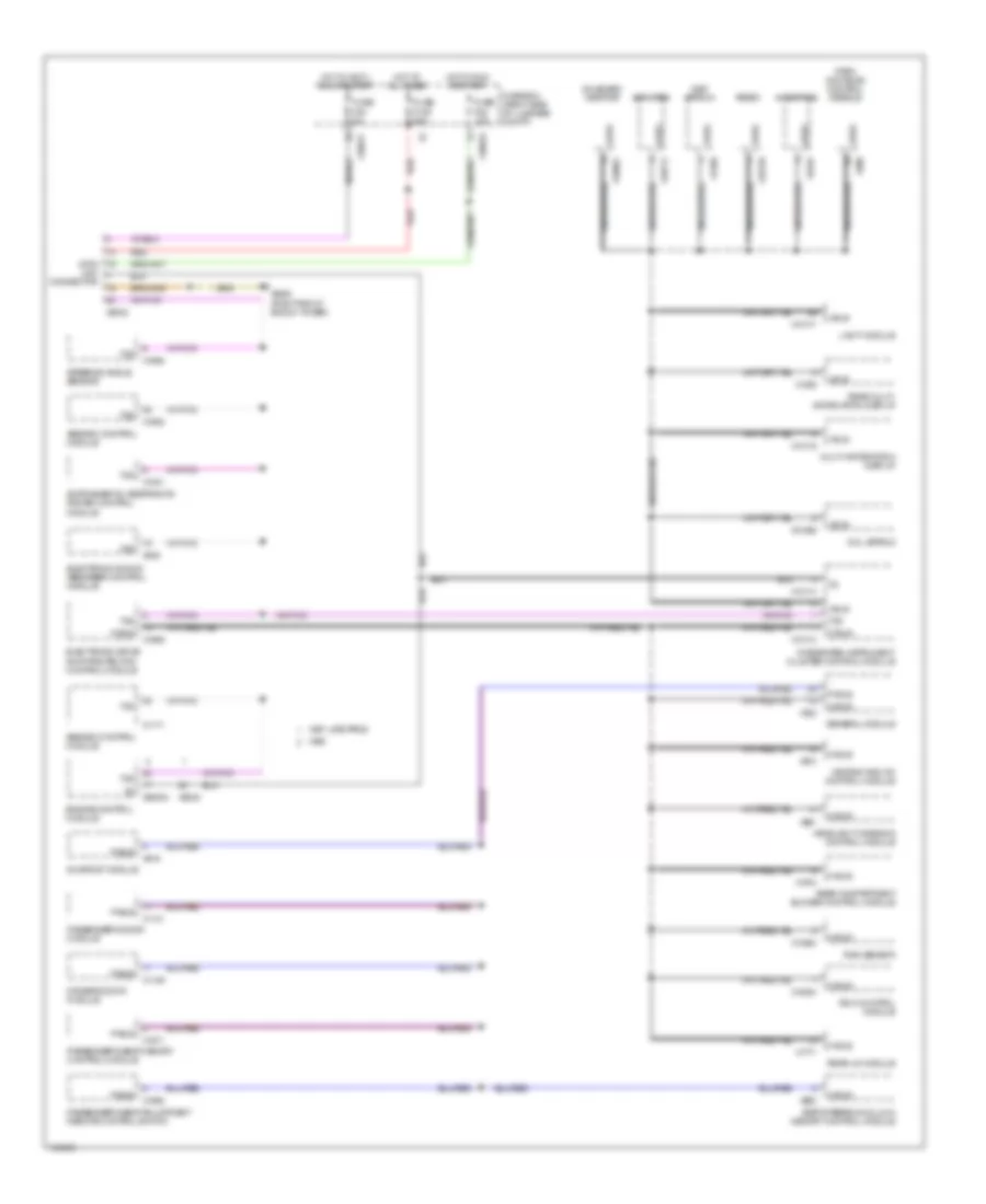 Data Bus Wiring Diagram Late Production for BMW 740iL 1997