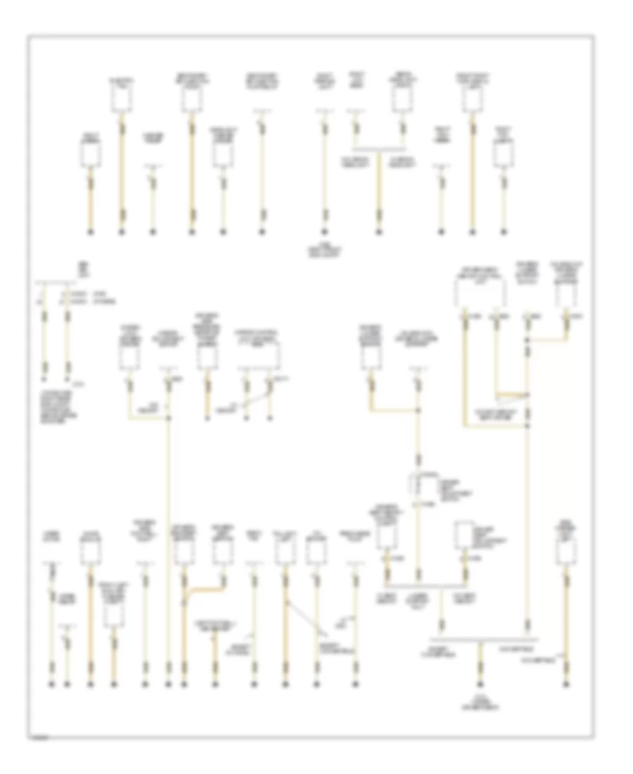 Ground Distribution Wiring Diagram 2 of 4 for BMW 330xi 2001