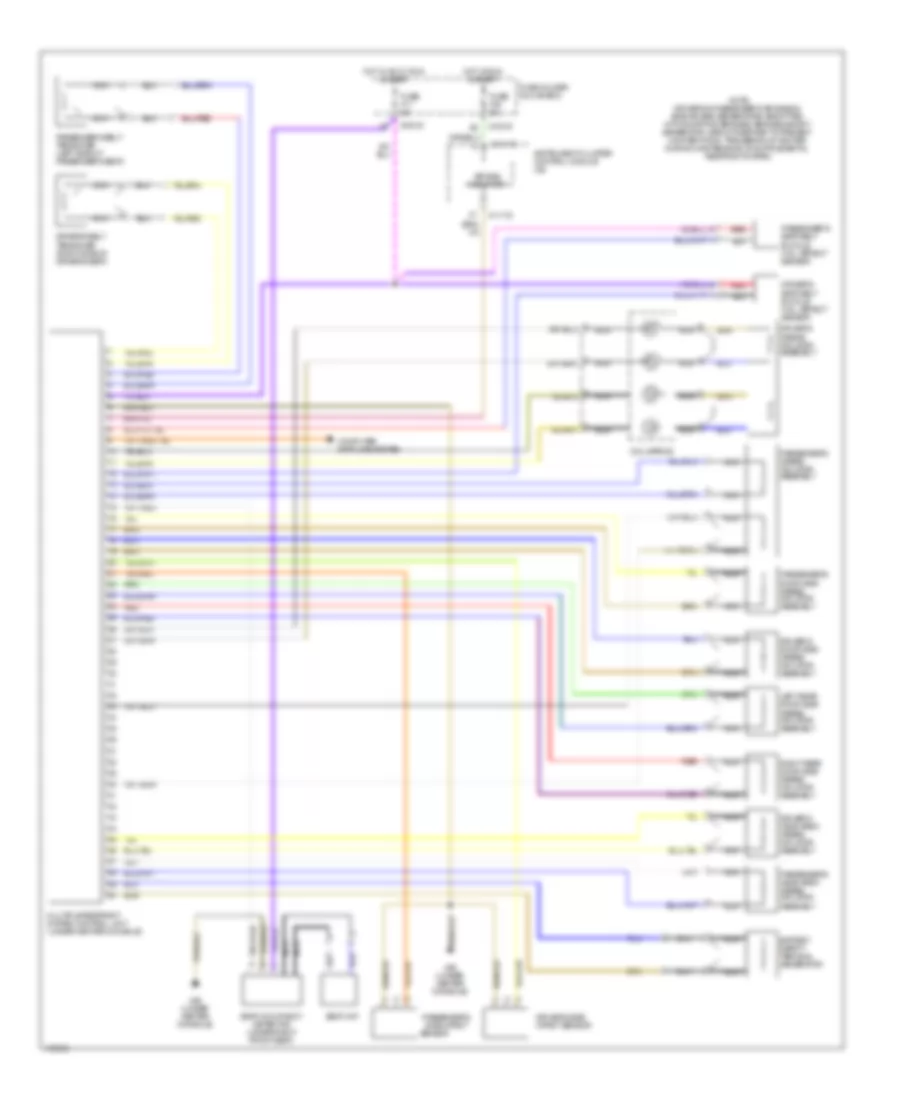 Supplemental Restraints Wiring Diagram for BMW 330xi 2001