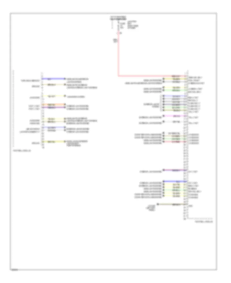 Body Control Modules Wiring Diagram 1 of 2 for BMW 550xi 2012