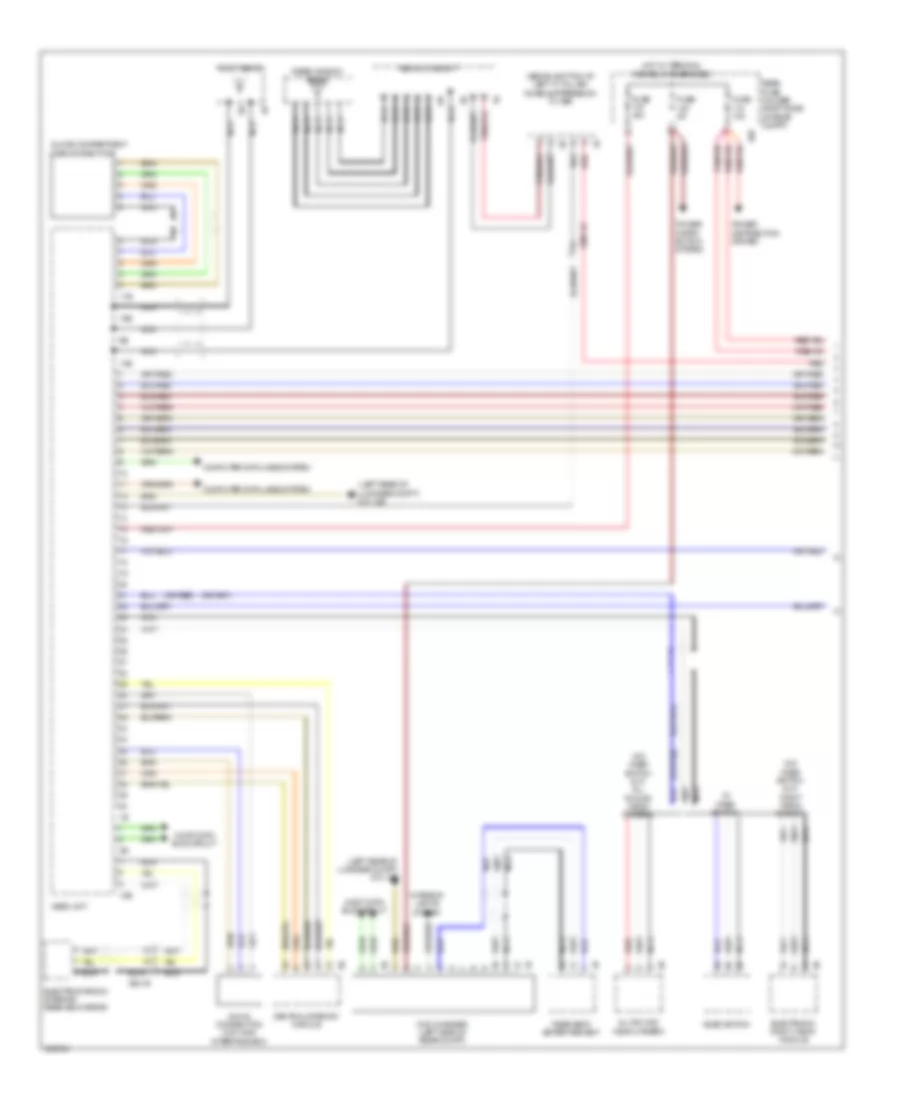 Base Radio Wiring Diagram Basic 1 of 2 for BMW 550xi 2012