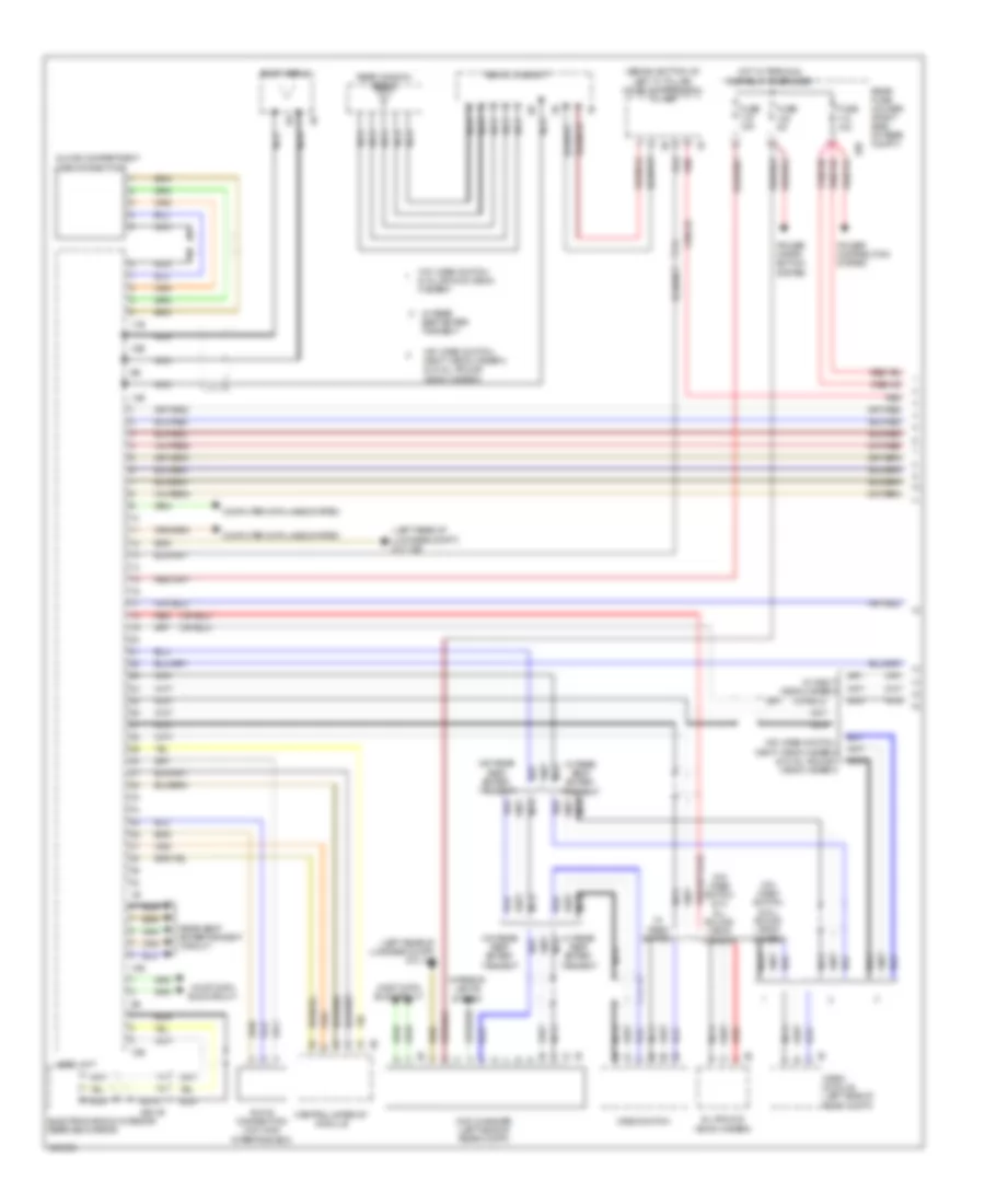 Base Radio Wiring Diagram, High (1 of 2) for BMW 550xi 2012