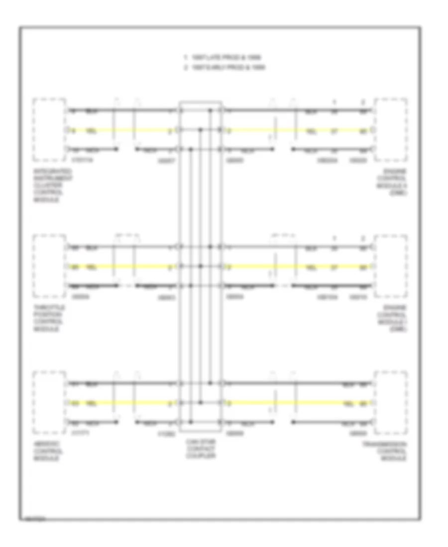 HighLow Bus Wiring Diagram, Dynamic Stability Control for BMW 750iL 1997