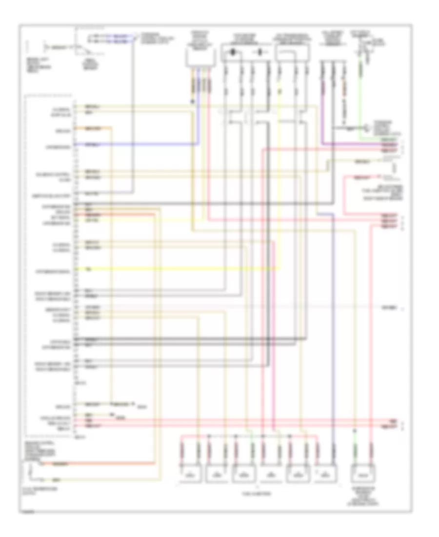 5.4L, Engine Controls Wiring Diagram (1 of 5) for BMW 750iL 1997