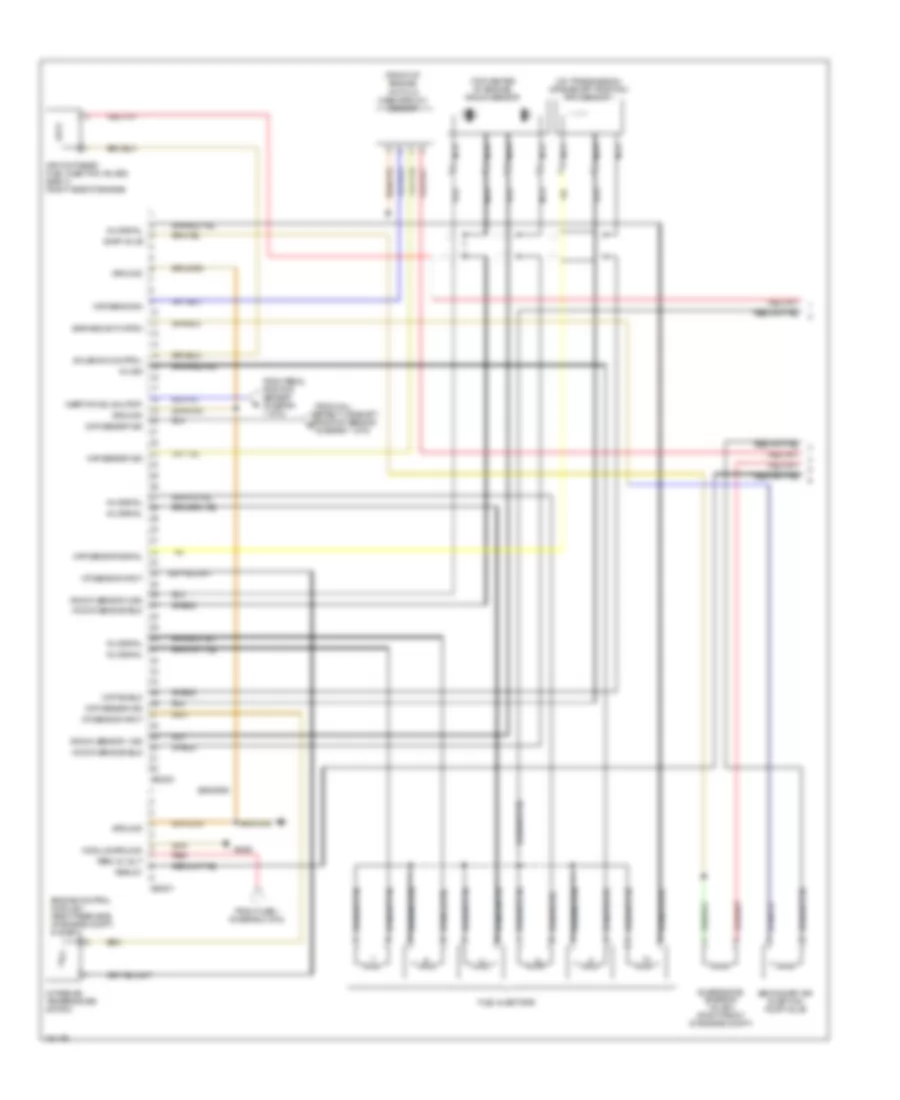 5.4L, Engine Controls Wiring Diagram (4 of 5) for BMW 750iL 1997