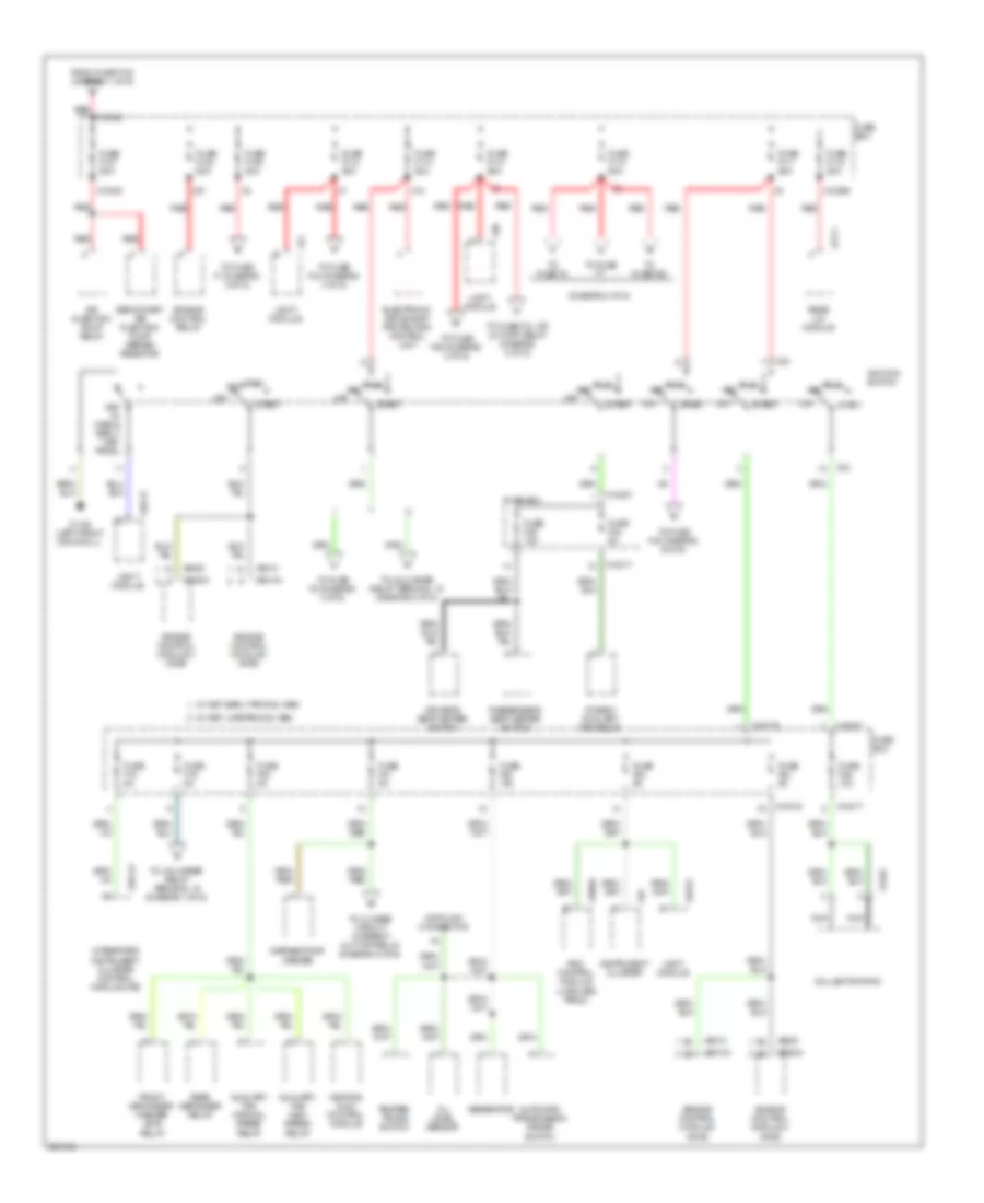 Power Distribution Wiring Diagram (2 of 6) for BMW 750iL 1997