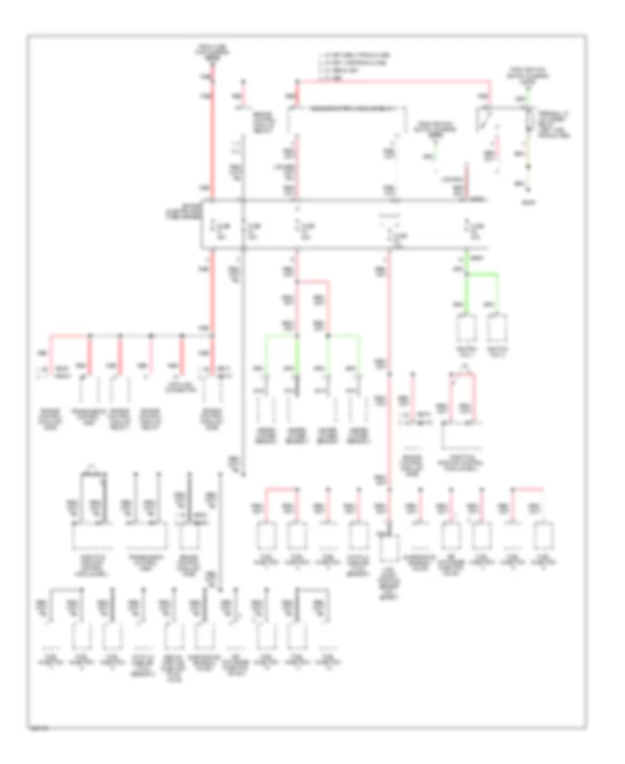 Power Distribution Wiring Diagram (3 of 6) for BMW 750iL 1997