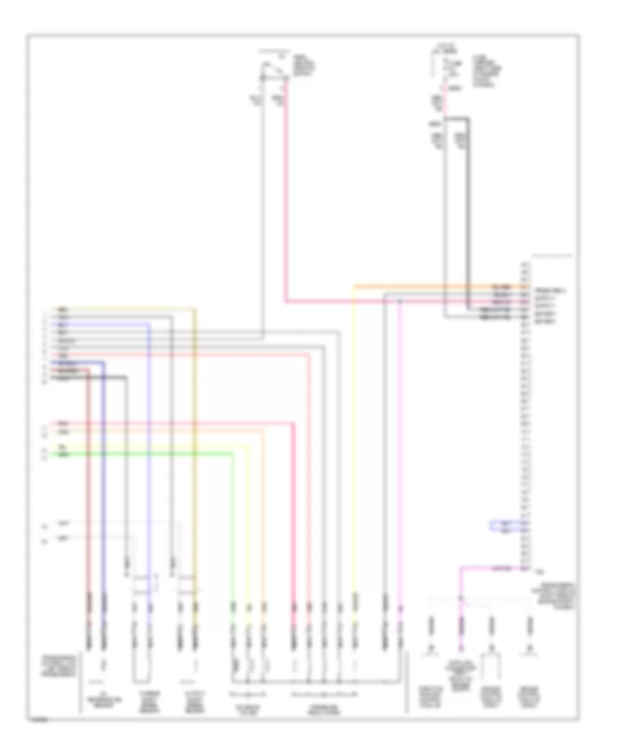 Transmission Wiring Diagram 2 of 2 for BMW 750iL 1997