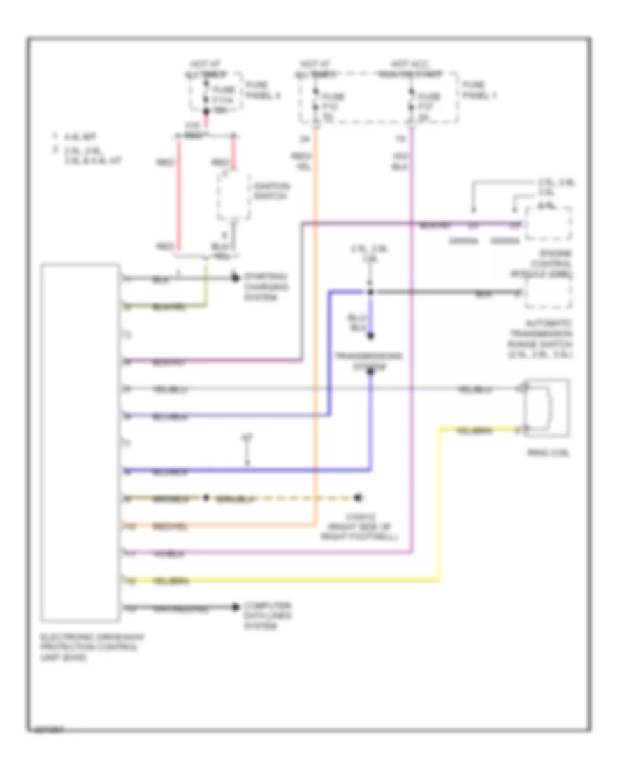 Immobilizer Wiring Diagram for BMW 525i 2001