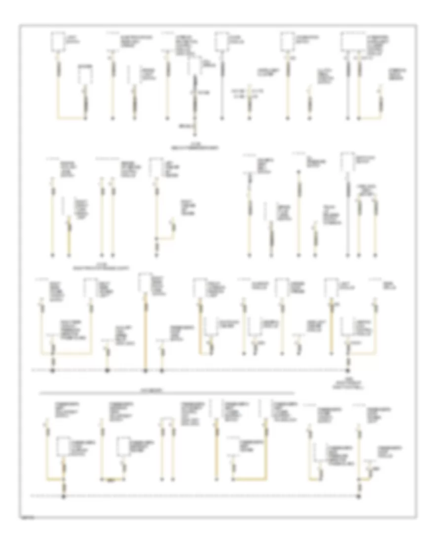 Ground Distribution Wiring Diagram 2 of 6 for BMW 525i 2001