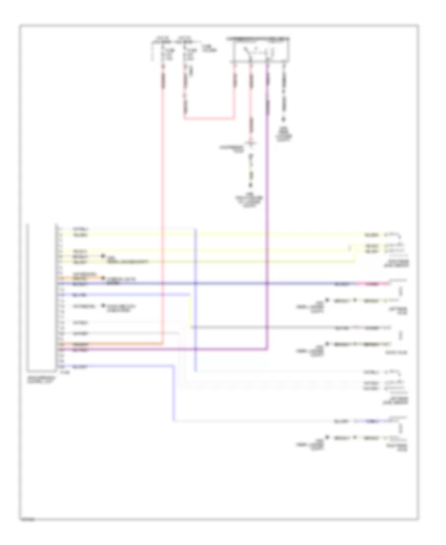 Electronic Suspension Wiring Diagram with Single Axle for BMW X5 30i 2005