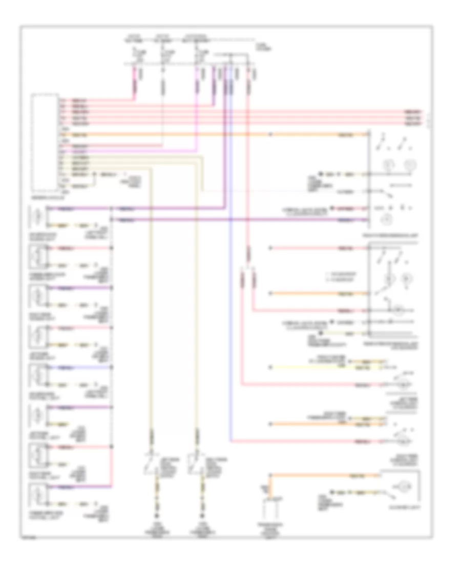 Courtesy Lamps Wiring Diagram 1 of 2 for BMW X5 30i 2005