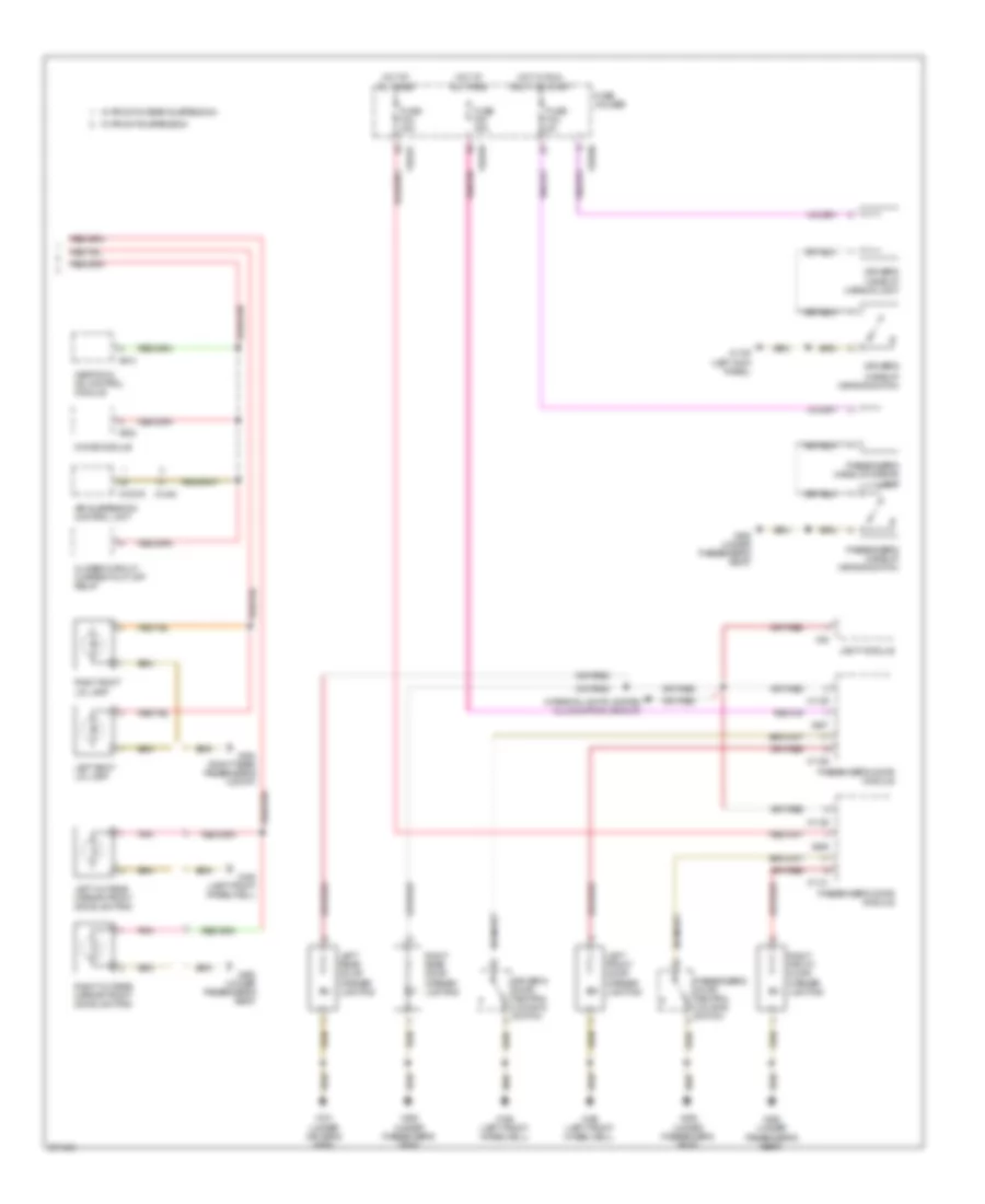 Courtesy Lamps Wiring Diagram 2 of 2 for BMW X5 30i 2005