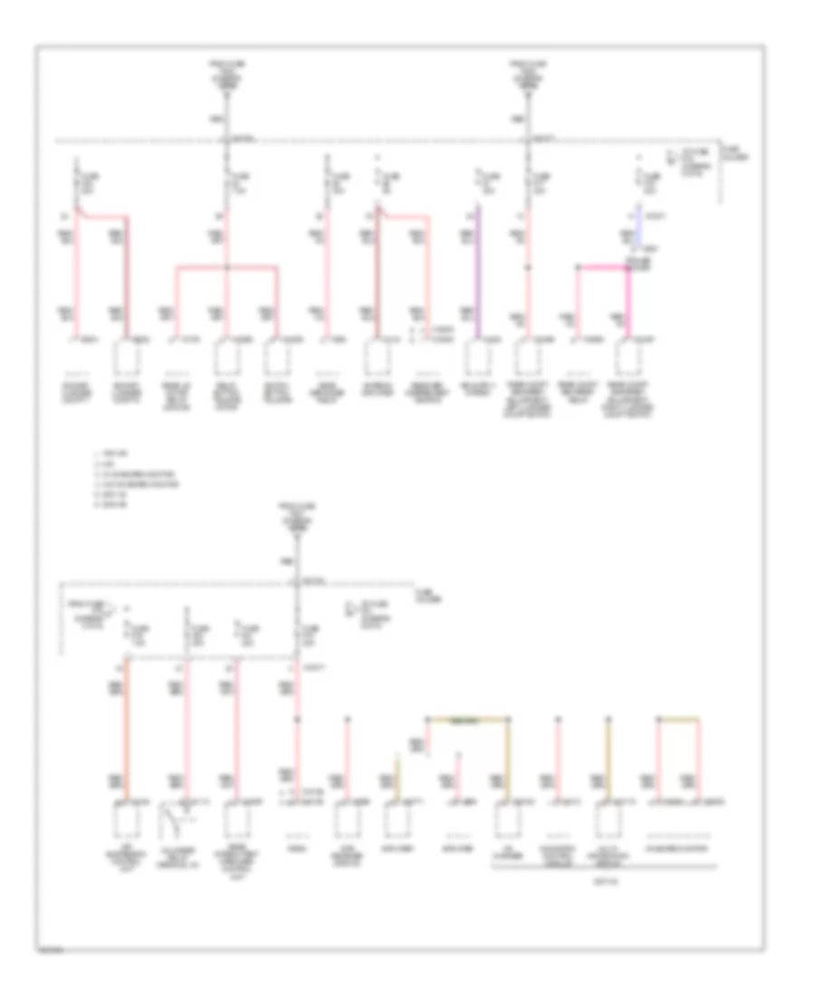 3 0L Power Distribution Wiring Diagram 5 of 6 for BMW X5 30i 2005