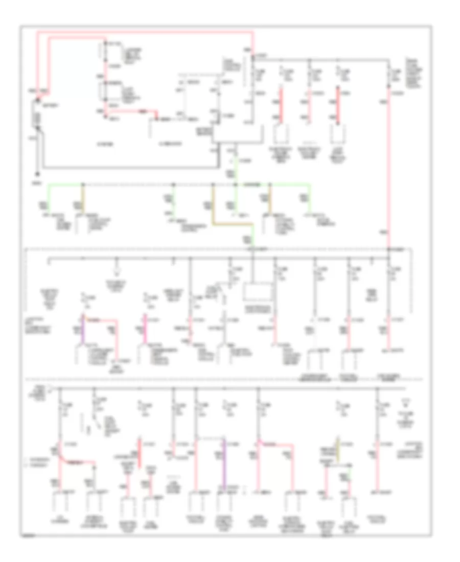 Power Distribution Wiring Diagram 1 of 5 for BMW 128i 2009