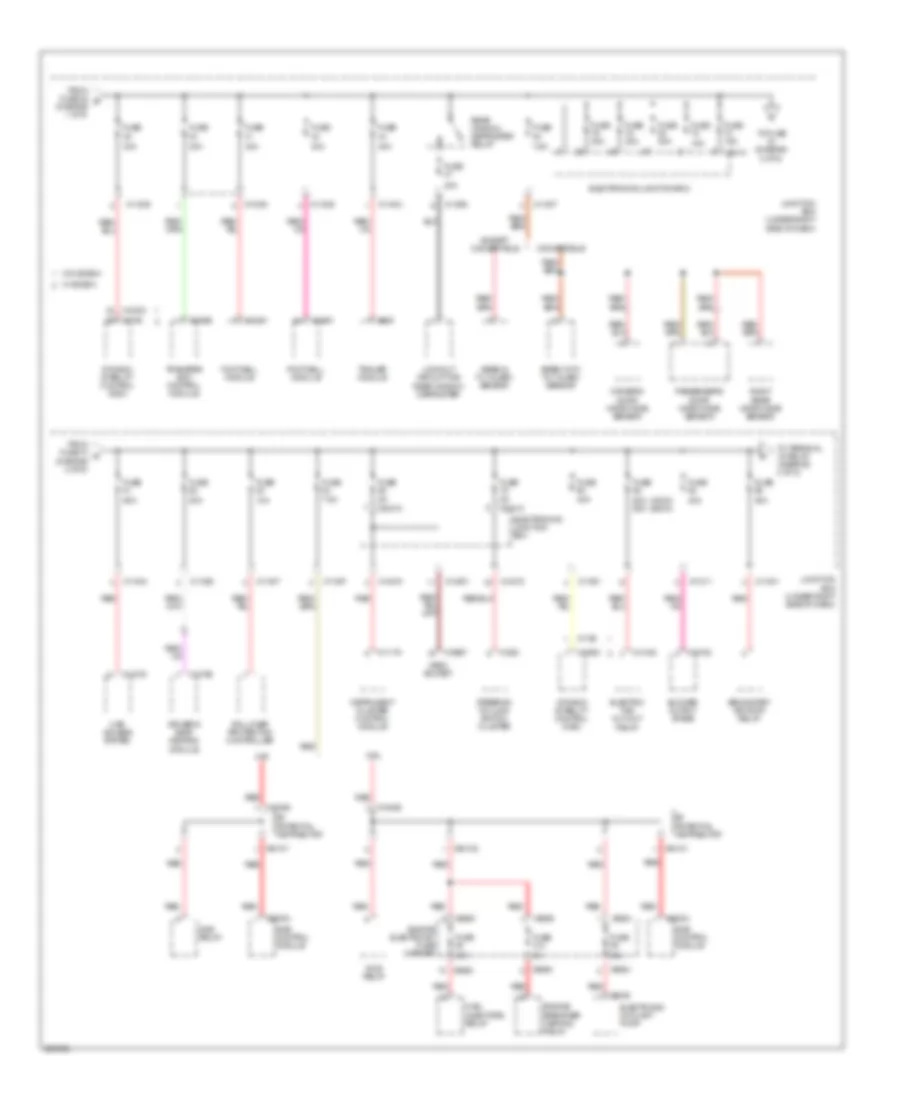 Power Distribution Wiring Diagram (2 of 5) for BMW 128i 2009