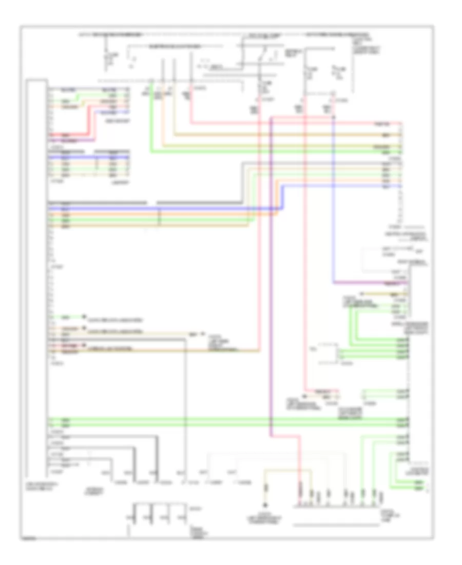 Radio Wiring Diagram, Except Convertible with Car Information Computer, Top Hifi Radio (1 of 2) for BMW 128i 2009