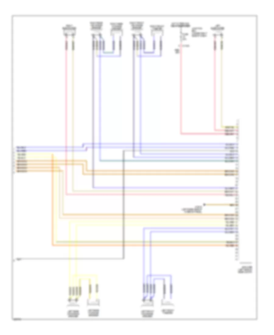 Radio Wiring Diagram, Except Convertible with HIFI Radio (2 of 2) for BMW 128i 2009